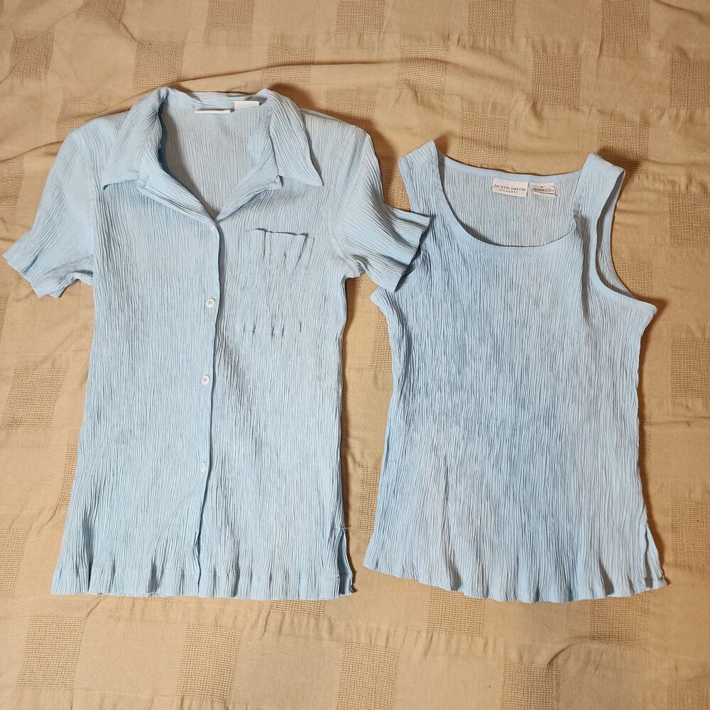 Jacklyn Smith Blouse/Tank Top Set Women's Medium-NWOT